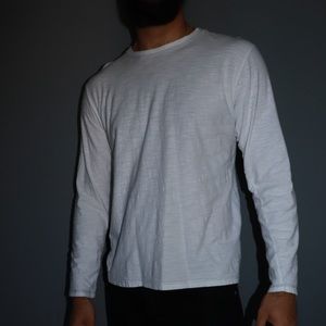 FREE PLANET plain white long sleeve